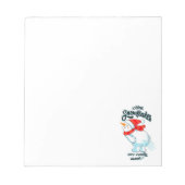 Scheten Sneeuwman Hoe Sneeuwvlokken zijn echt gema Notitieblok (Voorkant)