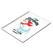 Scheten Sneeuwman Hoe Sneeuwvlokken zijn echt gema Notitieboek (Linkerzijde)