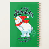 Scheten Sneeuwman Hoe Sneeuwvlokken zijn echt gema Planner (Achterkant)