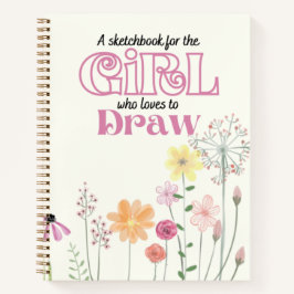 Schetkbook Kunstwerk Notitieboek Tekening Floral C