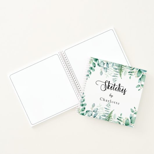 Schetkookboek Eucalyptusbossen Notitieboek (Binnen)