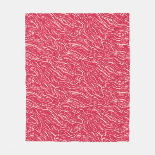 Schetkrommen Fleece Deken (Voorkant)