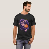 Schets aap dier kunst tekening schets liefhebber t-shirt (Voorkant volledig)