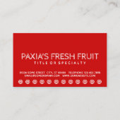 schets APPLES Customer loyalty card fruitstandaard (Achterkant)