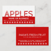 schets APPLES Customer loyalty card fruitstandaard (Voorkant / Achterkant)