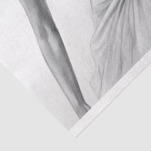  schets Ballerina Decoupage Tissuepapier (Detail)