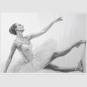  schets Ballerina Decoupage Tissuepapier (Voorkant)