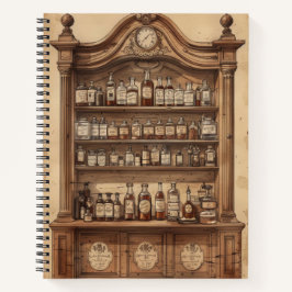  schets Bar op Distressed Paper Notitieboek