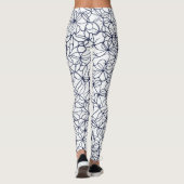 Schets Beauty LuLaRoe Zwart Bloemen Leggings (Achterkant)