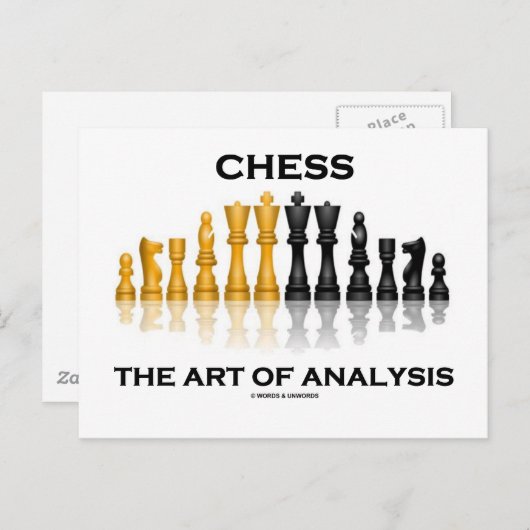 Schets de analytische kunst briefkaart (Voorkant / Achterkant)