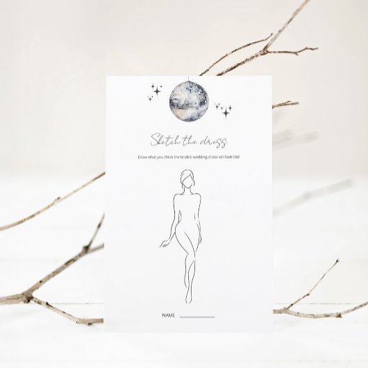 Schets De Jurk Disco Bal Bruiloft Spel