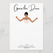 Schets de jurk stijl 5 witte achtergrond kaart (Voorkant)