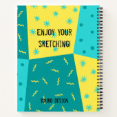 Schets en gelinieerd notitieboek (Achterkant)