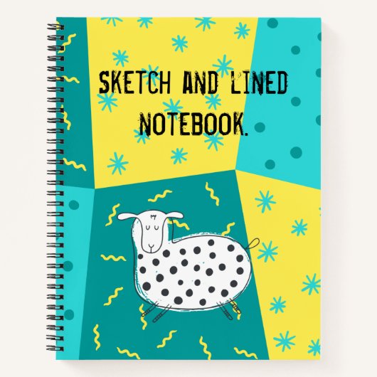Schets en gelinieerd notitieboek (Voorkant)