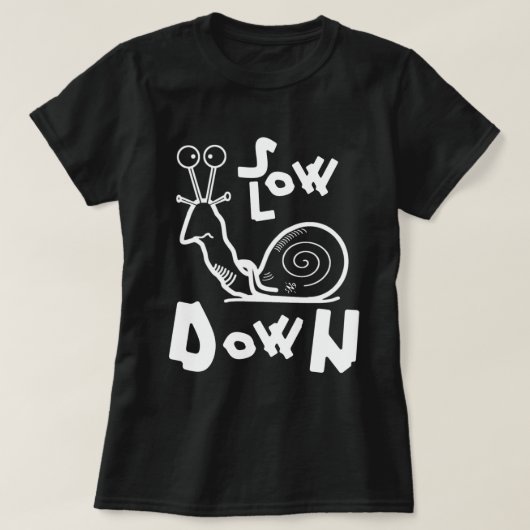 Schets en traagheid van de wolslak v2 t-shirt (Design voorkant)