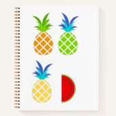 Schets en voering van ananas. notitieboek (Voorkant)