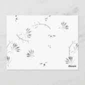 Schets, graniet briefkaart (Achterkant)