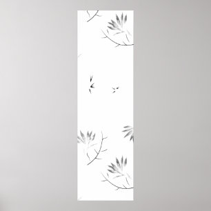 Schets, graniet voetstuk poster