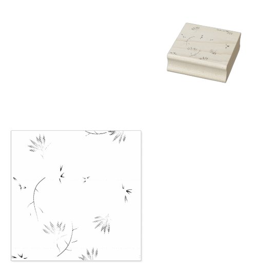 Schets, graniethout Kunststempel Rubberstempel (Gestempeld)