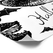 Schets Halloween naadloos patroon Poster (Hoek)