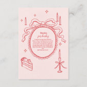 Schets Hand getrokken boog Baby shower Boeken voor Informatiekaartje (Voorkant)