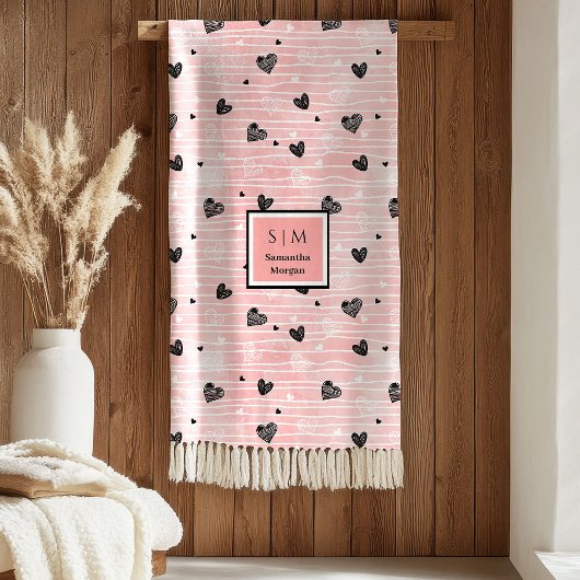 Schets Harten Kunst Beste Valentijn Romantische Li Fleece Deken