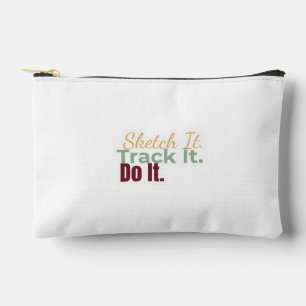 Schets het. Volg het. Doe het. Pouch Etui