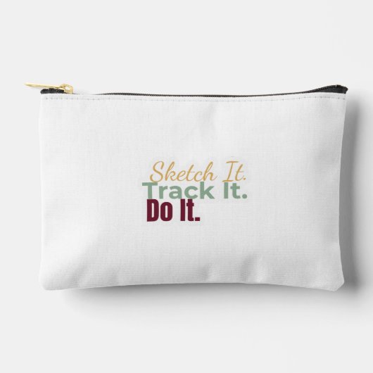 Schets het. Volg het. Doe het. Pouch Etui (Voorkant)