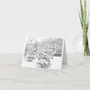 Schets II van de winter Notecard Feestdagen Kaart