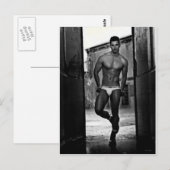 SCHETS: Italiaanse brok in Briefs Briefkaart (Voorkant / Achterkant)