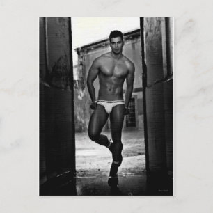 SCHETS: Italiaanse brok in Briefs Briefkaart