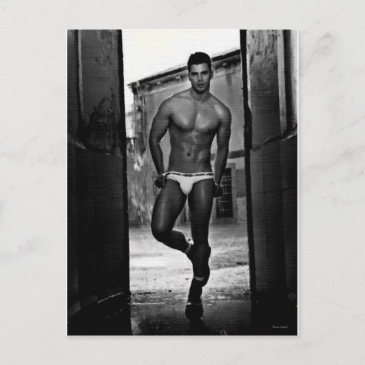 SCHETS: Italiaanse brok in Briefs Briefkaart (Voorkant)