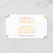 Schets Kinder tekening Regenboog Visitekaartje (Achterkant)