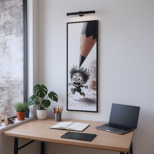 Schets komt tot leven - Creatieve Angst Tekening Poster