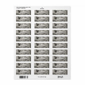 Schets Kunst Retouradreslabels – Natuur Thema Etiket (Full Sheet)
