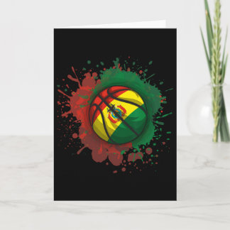 Schets met Boliviaanse vlag Kaart