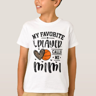 Schets Mijn favoriete speler noemt me Mimi Heart G T-shirt