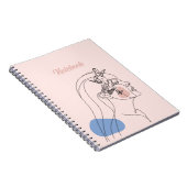 Schets Mooi Poster Spiraal Foto Notitieboek (Rechterzijde)