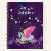 Schets Notitieboek met Magische Eenhoorn Hoesje (Voorkant)