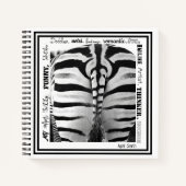 Schets/Notitieboek — Zebra B/W Notitieboek (Voorkant)