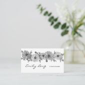 Schets ontwerp voor zwarte en witte ventilator visitekaartje (Staand voorkant)