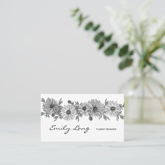 Schets ontwerp voor zwarte en witte ventilator visitekaartje (Staand voorkant)