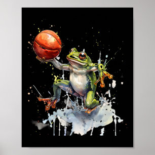 Schets Pad Waterverf Kikker Schets Speler Kunstwer Poster