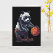 Schets Panda Beer Kunstwerk Tekening Schetsliefheb Kaart (Gele Bloem)