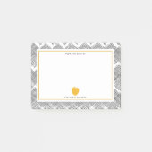 Schets Pattern Yellow Apple Teacher Post-it® Notes (Voorkant)