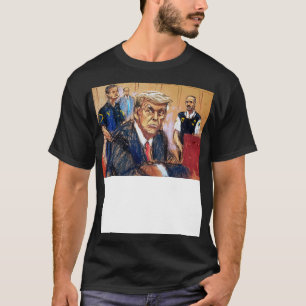 Schets rechtszaal t-shirt