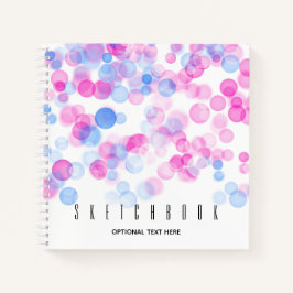 Schets Roze Blauwe Bokeh Effect Stippen | Geperson Notitieboek