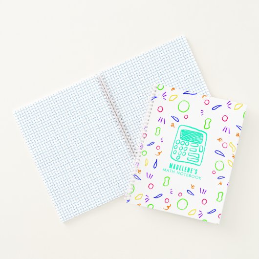Schets Tekening van calculator | Wiskunde trillend Notitieboek (Binnen)