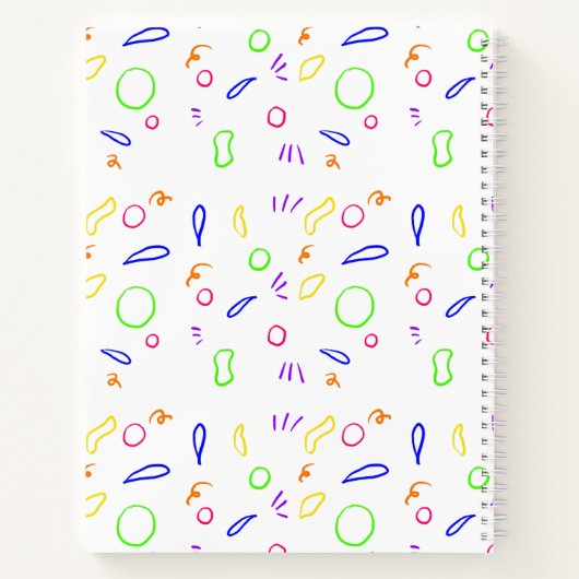 Schets Tekening van calculator | Wiskunde trillend Notitieboek (Achterkant)