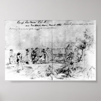 Schets uit de Verenigde Staten van Amerika, 1861 Poster